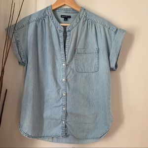 J. Crew Mercantile Chambray Camp Shirt Small